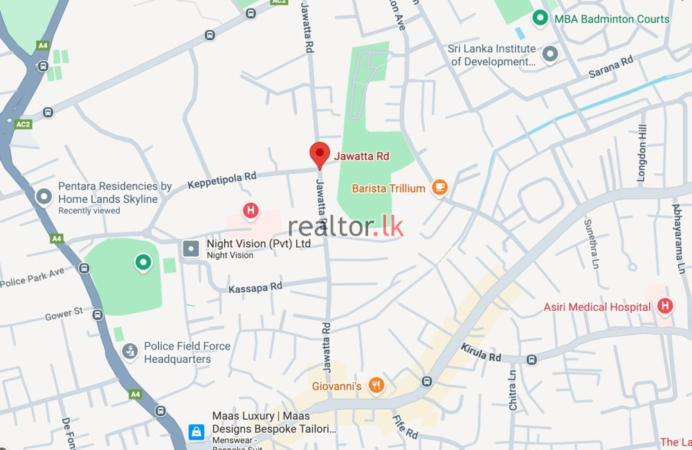 Bare Land For Sale In Jawatta Rd Colombo 05