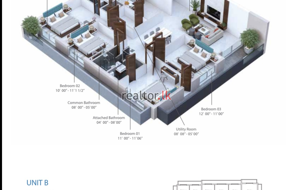 Luxury 4-Bedroom Apartment for sale Colombo 06