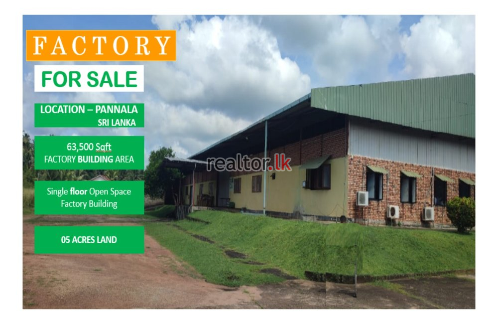 Factory For Sale in Pannala