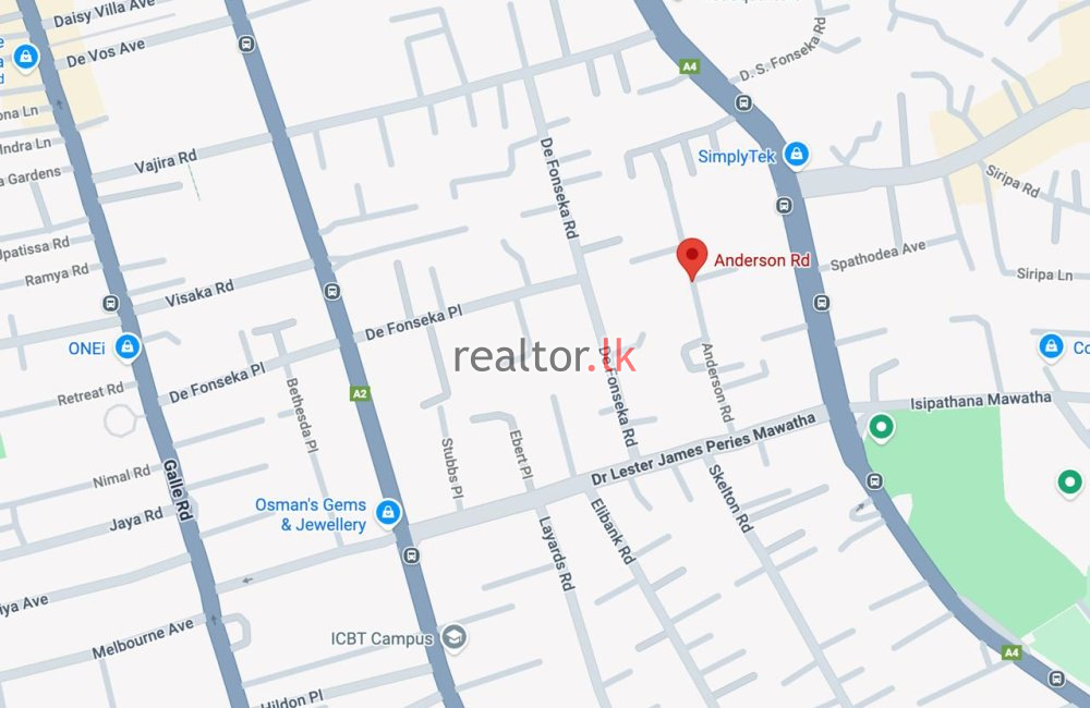 Bare Land For Sale In Anderson Rd Colombo 05